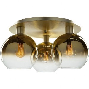 Artcraft Lighting Morning Mist 3 - Light Semi-Flush Mount in  Gold - 1 of 3