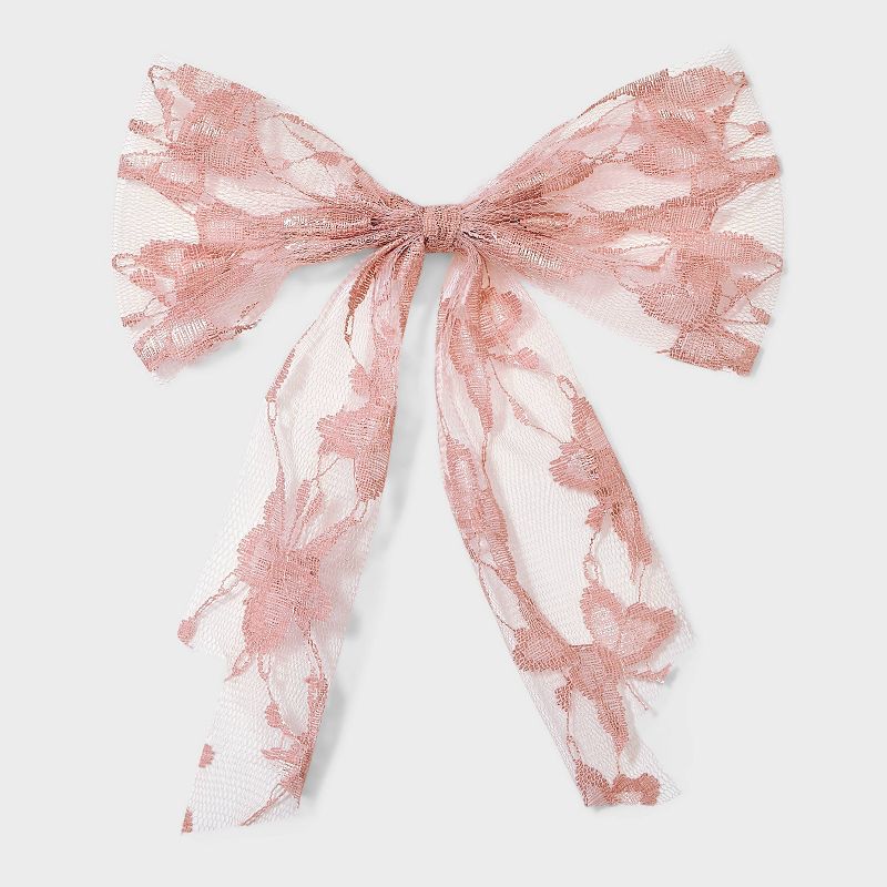 Lace Bow Hair Barrette - Wild Fable™, 1 of 5