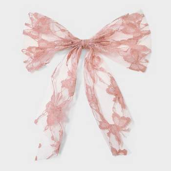 Lace Bow Hair Barrette - Wild Fable™