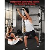 Smith Machine 2200 LBS, Multi-Function Squat Rack Power Cage with Smith Bar, LAT Pull-Down, Cable Systems, Leg Hold-Down and More Attachments - 3 of 4