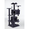 DOMETOUR 54 Inch Multi-functional Cat Tree House Cat Climbing Frame Lounge and Recreation Area Detachable Toy for Kitten - 2 of 4