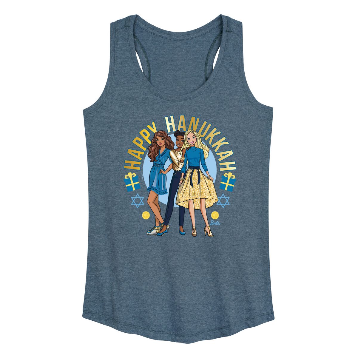 Women's - Barbie - Winter Holidays Graphic Racerback Tank