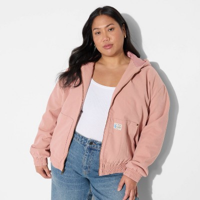 Women's Canvas Hooded Utility Jacket - Wild Fable™