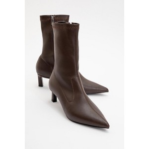 Lewin Brown Pointed Toe Stiletto Boot (Women) | Prologue Shoes - 1 of 4