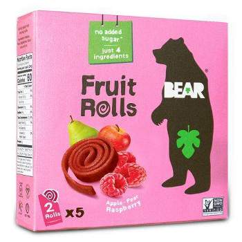 BEAR Raspberry Fruit Rolls - 5ct/3.5oz