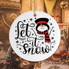 Let it Snow Christmas Ornament| OrnamentallyYou - image 4 of 4