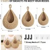 3 Pack Woven Produce Holder with 6 Hooks, Vegetable Hanging Basket for Organizing Potato Onion Storage - 2 of 4