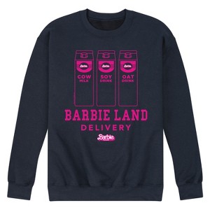 Men's - Barbie - Barbie Land Delivery Milk Graphic Fleece Sweatshirt - 1 of 4
