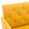 LOVMOR Modern Accent Chair w/Rose Golden feet & Upholstered,leisure single sofa for Living Room Bedroom Office - 4 of 4