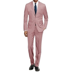 Braveman Men's Formal Two Piece 2-Piece Slim Fit Cut Suit Set - 1 of 4
