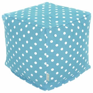 Majestic Home Goods,Cube Pouf Polka Dot (Large) - 1 of 4