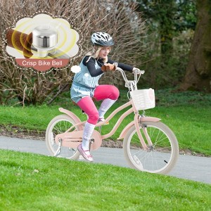 Infans 18" Kids Bike Toddler Bicycle w/Training Wheel Kickstand for 4-8 Years Old Pink - 1 of 4
