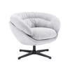 Vatros 360° Swivel Accent Chair with Removable Cushion - 2 of 4