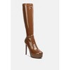 Shawtie High Heel Stretch Patent Calf Boots Women - 2 of 4