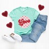 Simply Sage Market Women's Retro Love Checkered Circle Short Sleeve Graphic Tee - 3 of 4