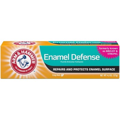 Arm & Hammer Crisp Mint Enamel Defense Fluoride Toothpaste - 4.3oz