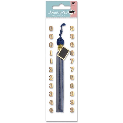 Jolee's Boutique By You Blue Graduation Tassel with Numbers - 23pcs