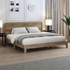 Galano Payne Luxe Platform Bed with Headboard in Oslo Oak, Black Oak, Concrete Gray, Dusty Gray Oak, Knotty Oak, Amber Walnut - 2 of 4