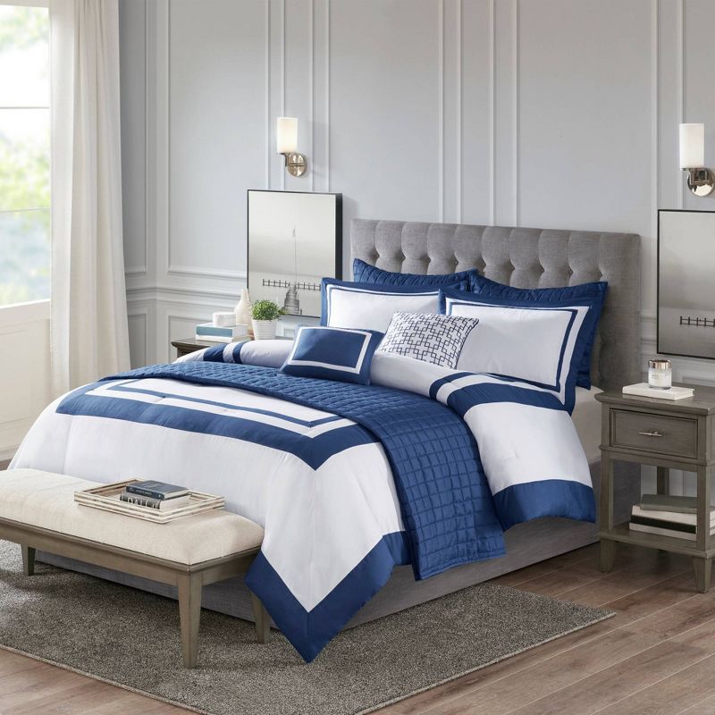 Lawrence Comforter and Quilt Bedding Set - Madison Park, 3 of 17