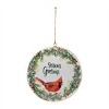 Seasons Greetings Cardinal Disc Ornament (Set of 6) - 2 of 2