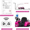 12V Kids Ride On Tractor with Trailer, Remote Control, LED Lights, Bluetooth Music, Off Road - 2 of 4