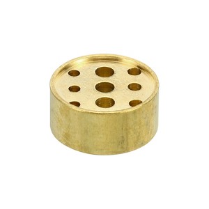 Unique Bargains Yoga Spa Home Office Brass Burner Stick Incense Holders with 9 Holes Gold - 1 of 4