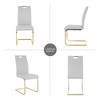PAGED Upholstered Dining Chairs Modern Living Room Chairs Comfortable Kitchen Chairs with Metal Legs for Living Room - 4 of 4