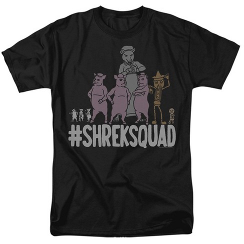 Shrek #Shreksquad Adult T Shirt, Black - image 1 of 4