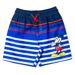 Disney Mickey Mouse UPF 50+ Swim Trunks Little Kid to Big Kid Sizes (12 Months - 14-16) - 1 of 4