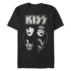 Men's KISS Shadowed Faces T-Shirt - 1 of 4