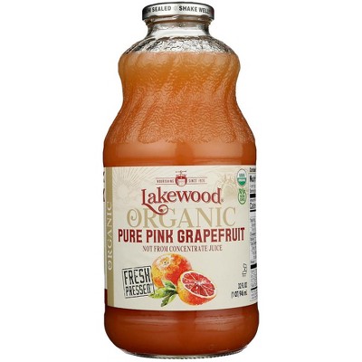 Lakewood Organic Pure Pink Grapefruit Juice - 6 pack, 32 fo