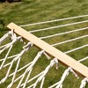 Lazy Daze Double Hammock with 12FT Steel Stand, Striped Design, Detachable Pillow, Cup Holder & Mag Bag, Blue Ocean - 3 of 3