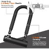 Sportneer Bike Lock: Heavy Duty Anti Theft Bike U Lock with 5ft Security Steel Cable - 17mm Shackle Bicycle U-Locks with Keys & Sturdy Mounting Bracke - 2 of 4