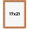 PosterPalooza | Flat Brown Picture Frame - UV Acrylic, Foam Board Backing, Hanging Hardware - 2 of 4