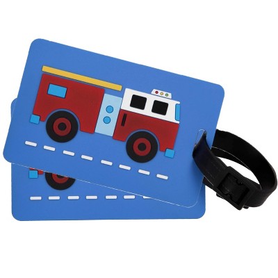 Wildkin Fire Truck Bag Tags (2 pk)