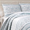 Nisha Reversible Quilt Set Blue - Lush Décor - 3 of 4