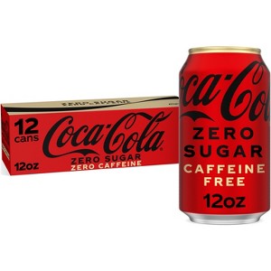 Coca-Cola Zero Caffeine Free - 12pk/12 fl oz Cans - 1 of 4