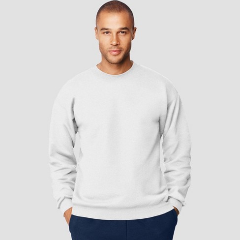 Download Hanes Men S Ultimate Cotton Sweatshirt White Xxl Target