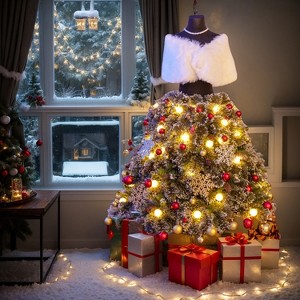 Resenkos 5 FT Pre-lit Mannequin Artificial Christmas Tree Green - 1 of 4