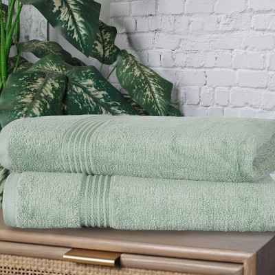 Oversized Sage Egyptian Cotton Washcloth Set
