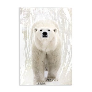 Stupell Industries Modern Polar Bear Portrait Wall Plaque Art - 1 of 4