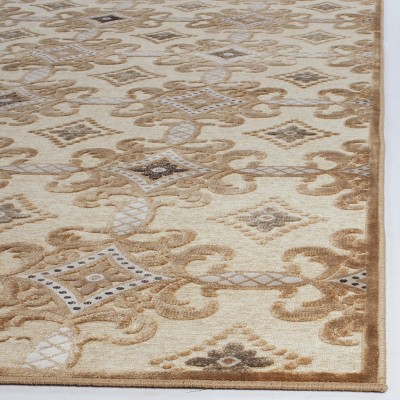 Handmade Reversible Brown Viscose Geometric Area Rug