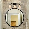 Claxy Farmhouse Black Bathroom Vanity Light Fixture with Milk Glass Shade 3-Light - 4 of 4