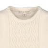 Hope & Henry Girls' Fit and Flare Peplum Sweater (Ivory, 3-6 Months) - 2 of 4