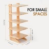 Attop 5-Tier Wooden Small Bookshelf for Small Spaces – Compact Freestanding Bookcase Organizer for Small Spaces – Space-Saving Storage Shelf - 3 of 4