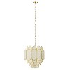 Storied Home 4-Tier Capiz and Metal Chandelier: Seashell Light Fixture for Entryway, ETL & UL Listed - 3 of 4