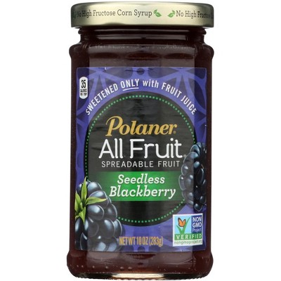 Polaner Seedless Blackberry Fruit Spread - 12 pack, 10 oz