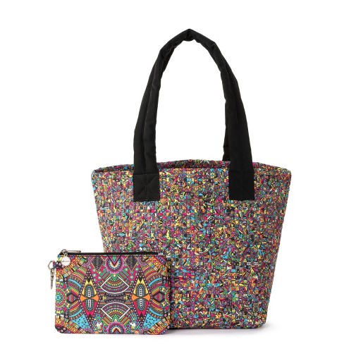 Sakroots Culver Small Tote - Black deals Color