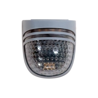 Dappled-Pebble Gray Solar Powered LED Deck Light Pack, 4 Pack