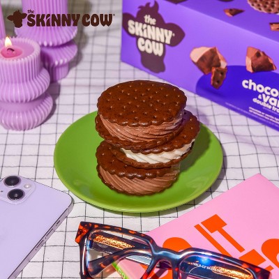 Skinny Cow Chocolate and Vanilla Double Trouble! Light Ice Cream Sandwich - 4ct